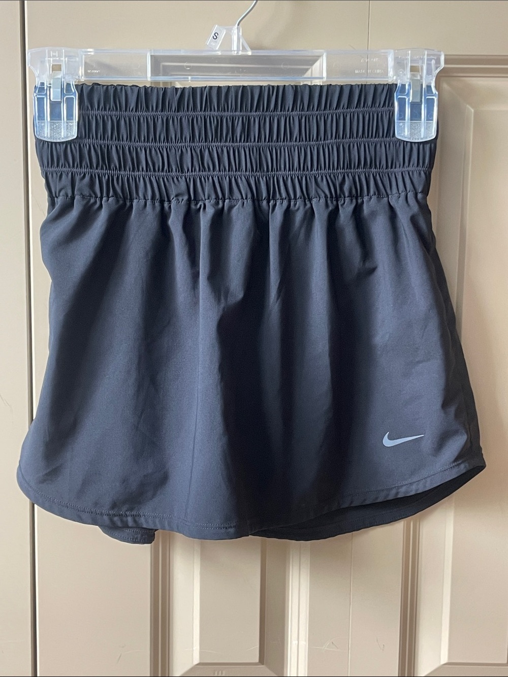 Nike Women's Black Athletic Shorts with Logo